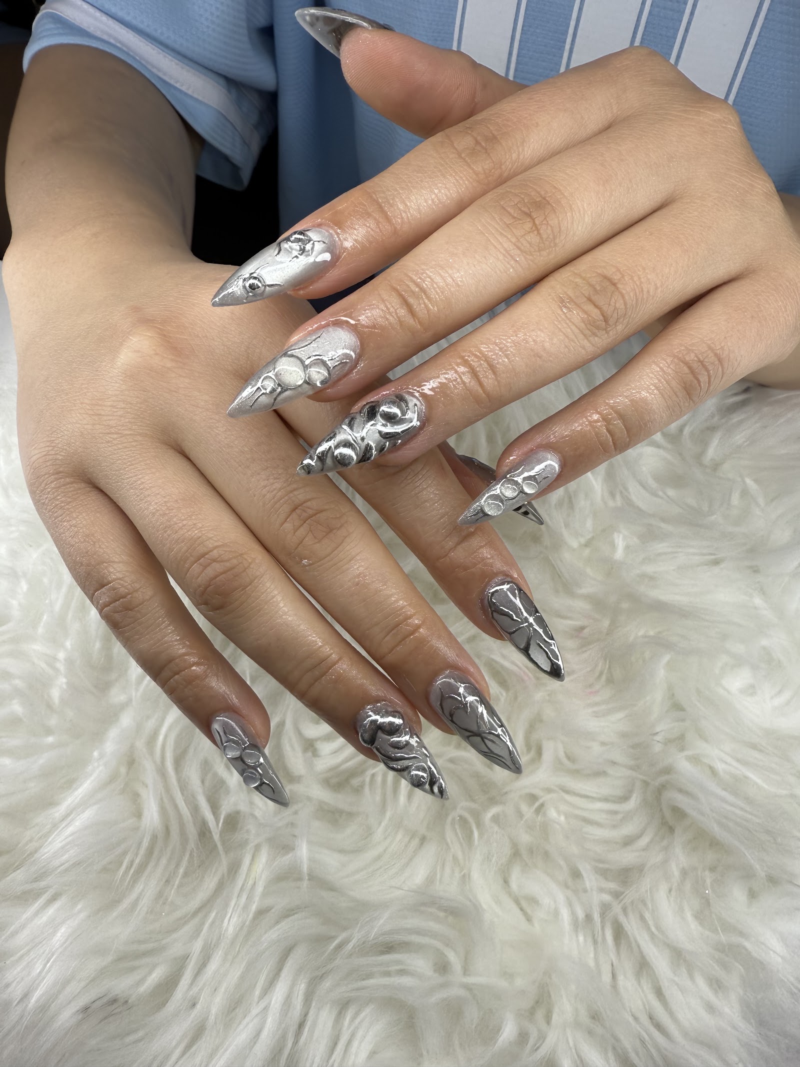 AJ Nails & Spa nail work in Aurora, Colorado